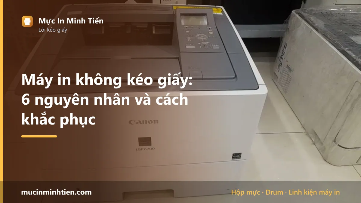 Máy in không kéo giấy: 6 nguyên nhân và cách khắc phục