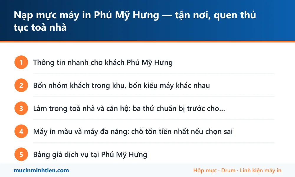 Các bước làm việc khi sửa máy in tận nơi tại Phú Mỹ Hưng
